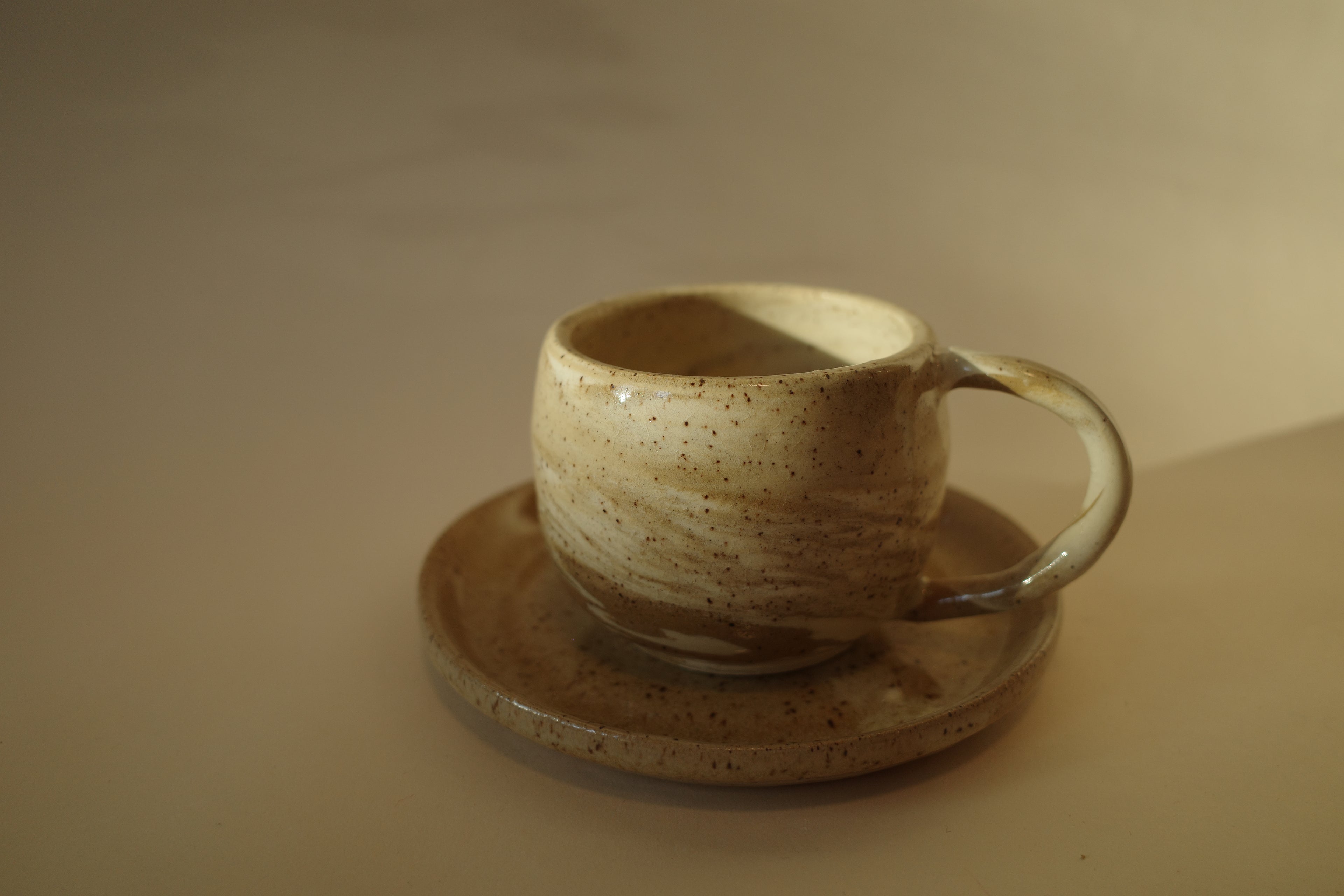 Cup 07 & Plate 09 - Warm Ochre