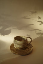Cup 07 & Plate 09 - Warm Ochre